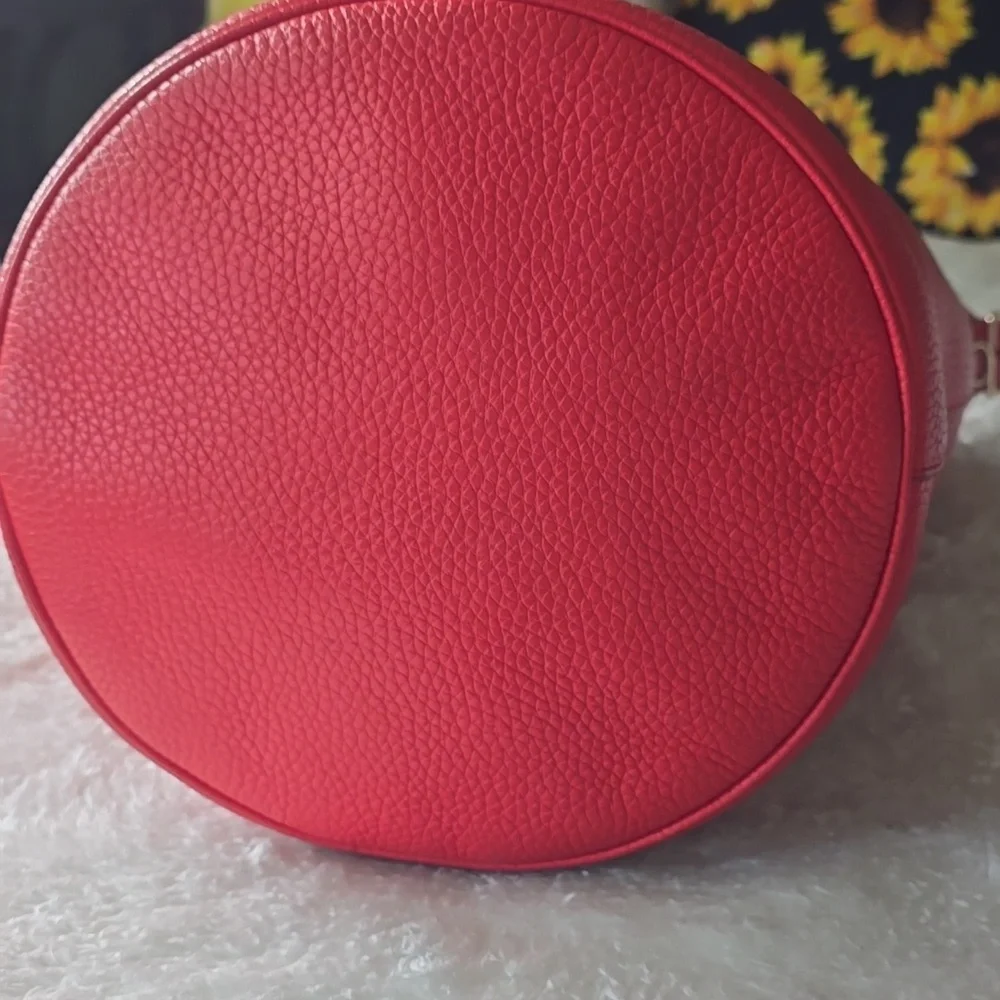 Coach EUC Large Duffle Bucket SAC  Pebbled LEATHER Ex LARGE - Picture 8 of 17